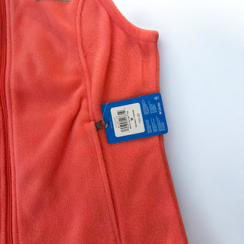 NWT Columbia Four Roses Bourbon Full Zip Vest Pink M - Picture 4 of 4